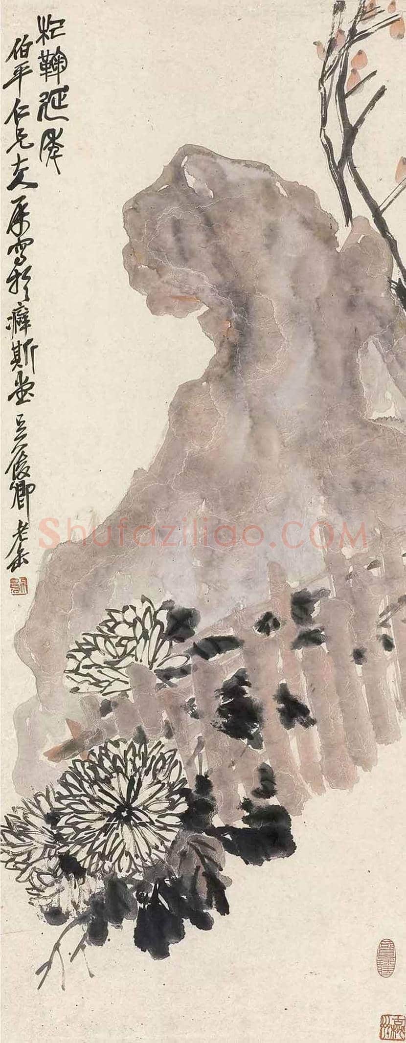 吴昌硕笔下的菊花 | 书画讲解