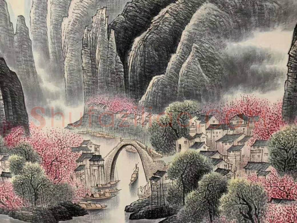 李可染丈二《漓江》，堪称旷世经典 | 国画欣赏
