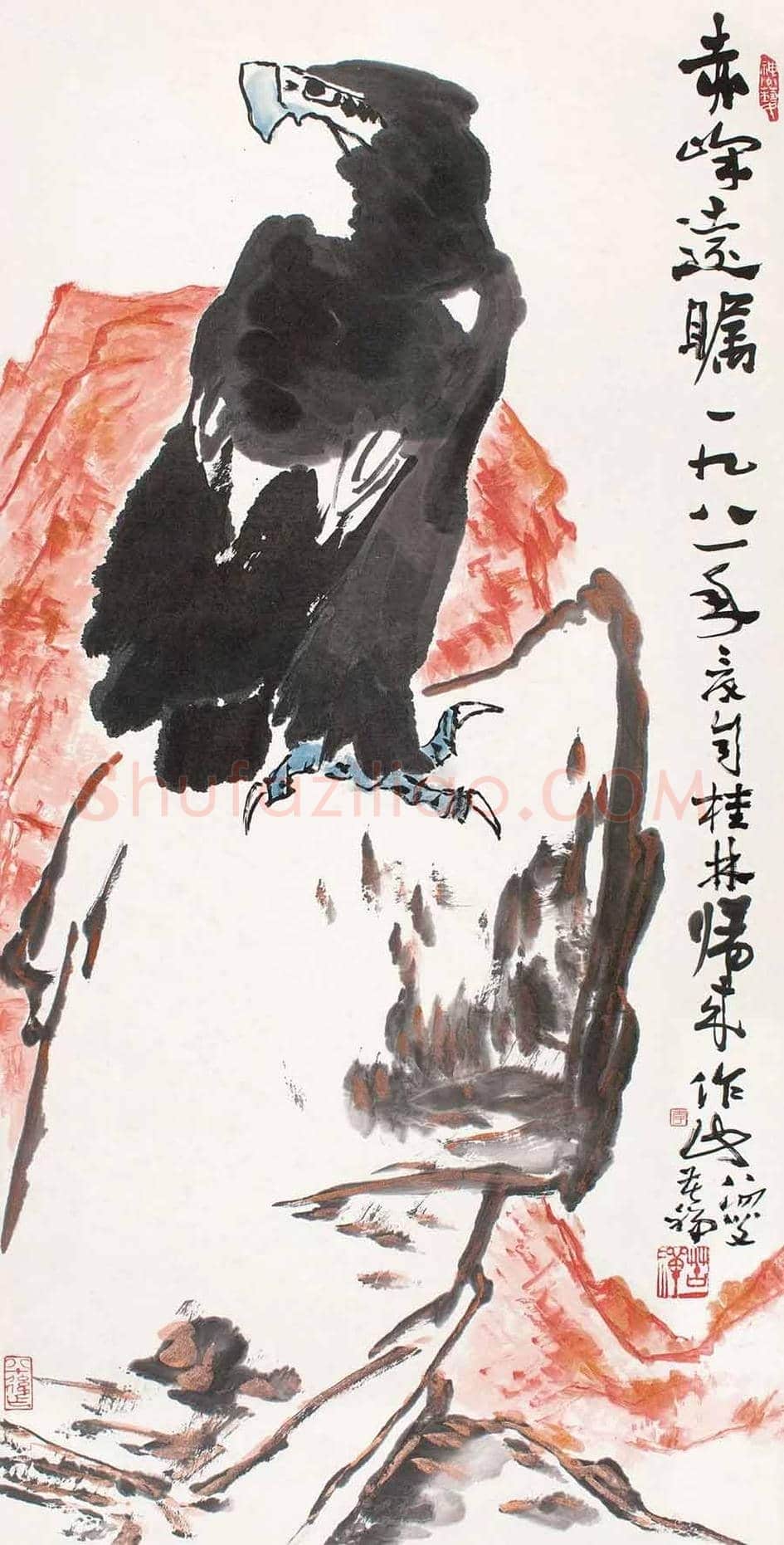 李苦禅笔下最贵的鹰都有哪些! | 书画学堂