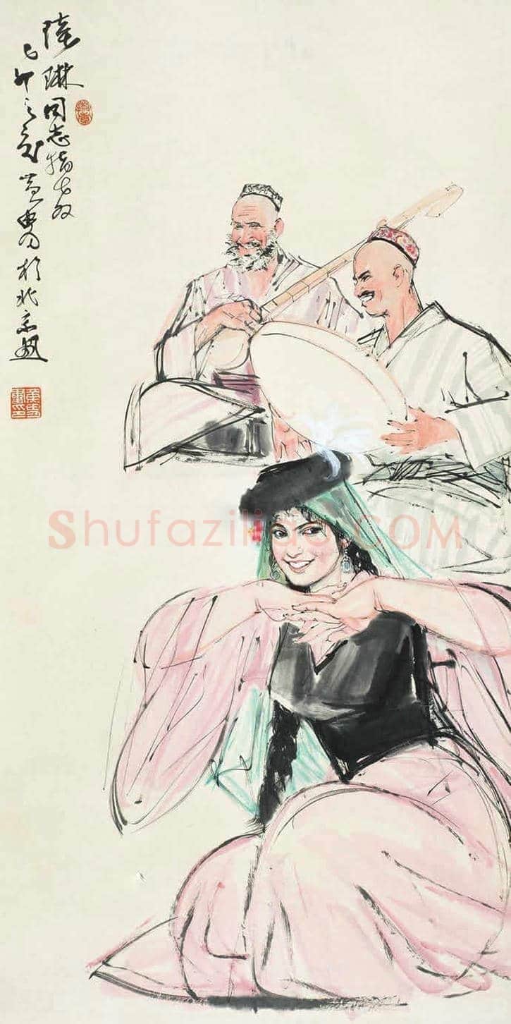 黄胄新疆风情人物画拍卖价格 | 书画学堂