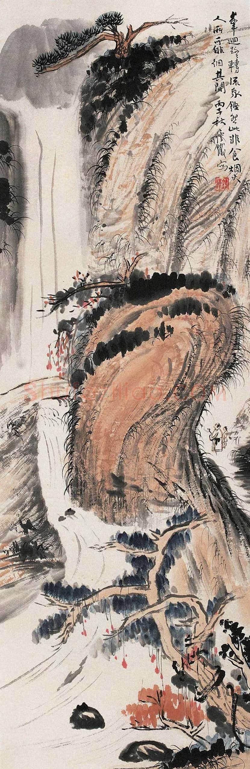 钱瘦铁山水画作品欣赏 | 书画常识