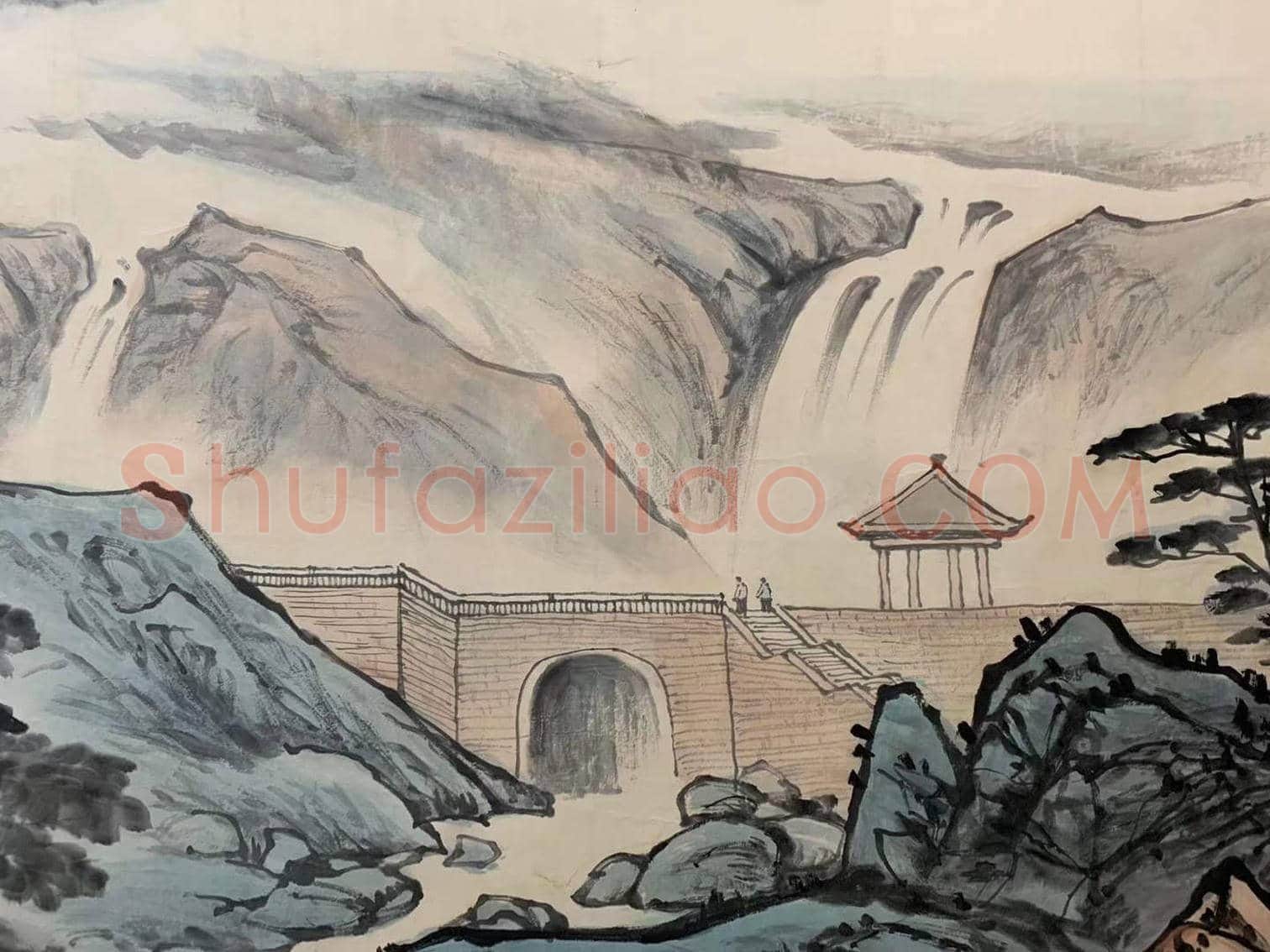 应野平丈二《奇峰耸秀图》,鼎盛之作 | 国画图片