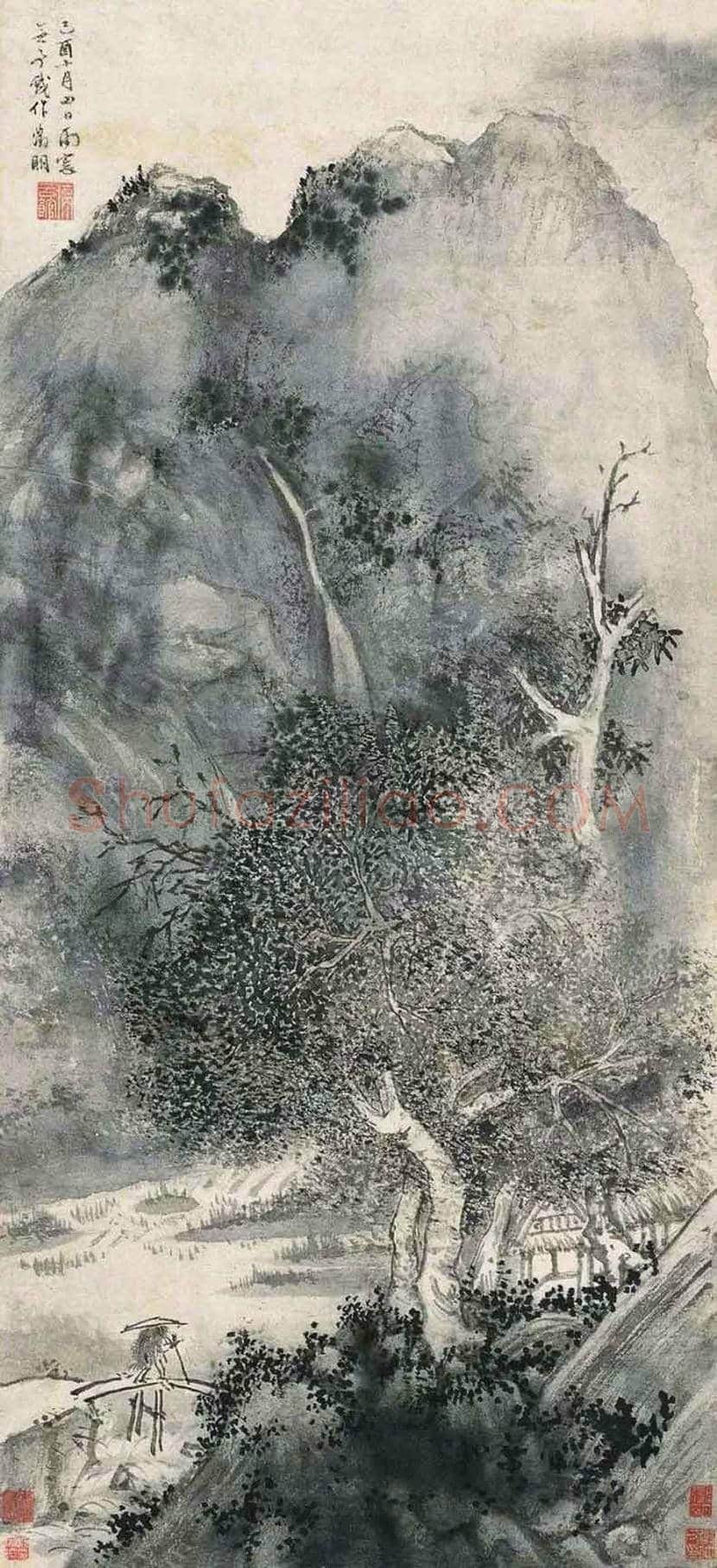 傅抱石等国画名家画里的「雨声」 | 书画常识