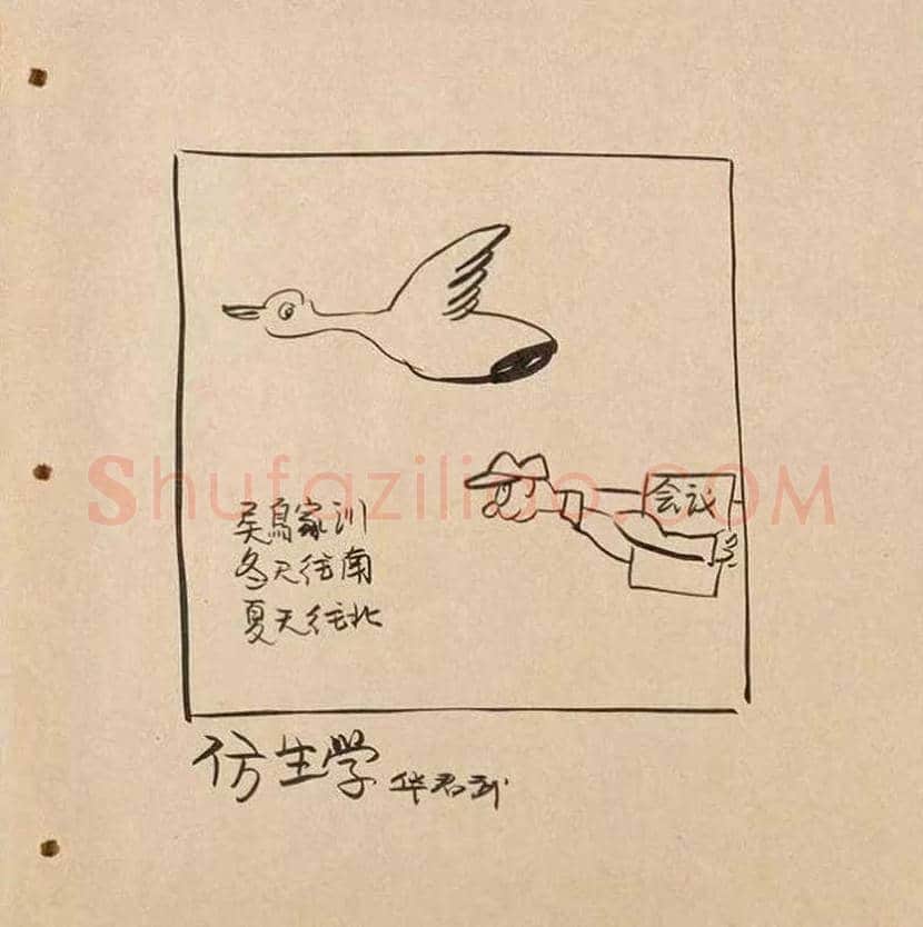 华君武漫画,中国式讽刺漫画 | 书画常识