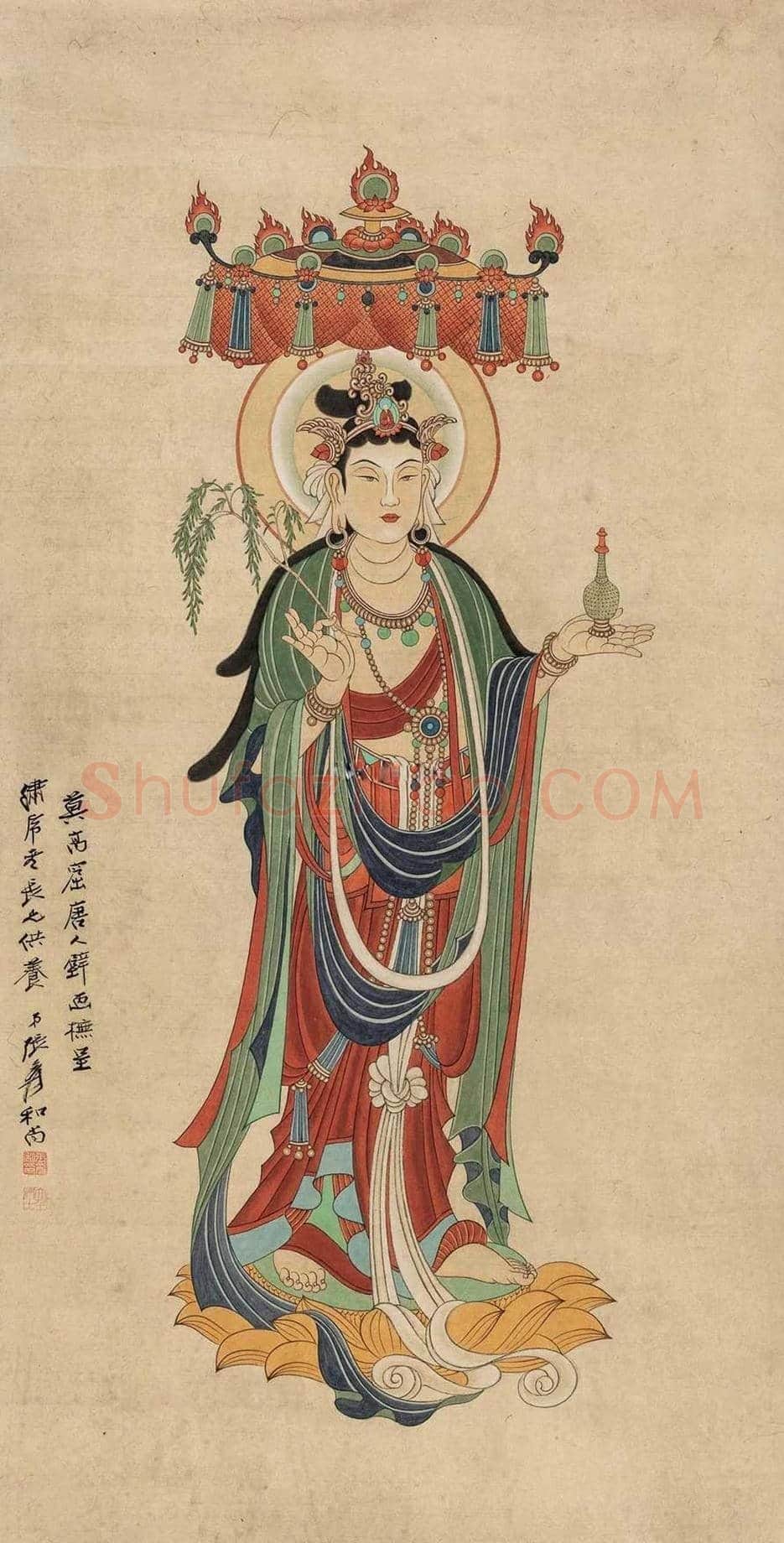 张大千宗教题材作品市场价格 | 书画科普