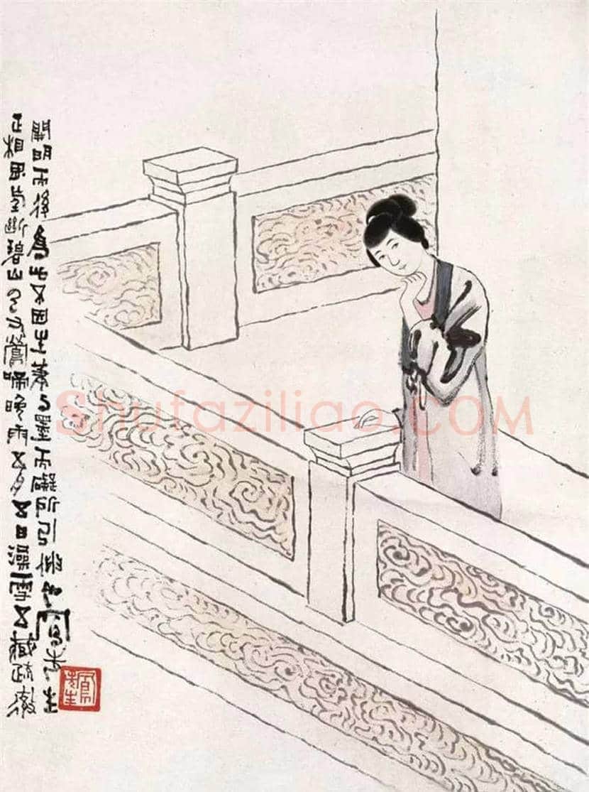 吕凤子人物画作品欣赏 | 书画百科