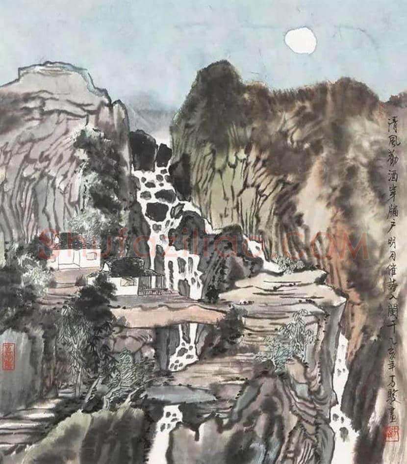 方骏山水画作品欣赏 | 书画常识