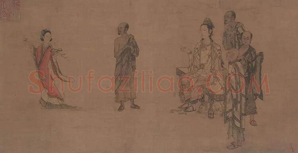 刘松年《天女献花图》欣赏 | 书画百科