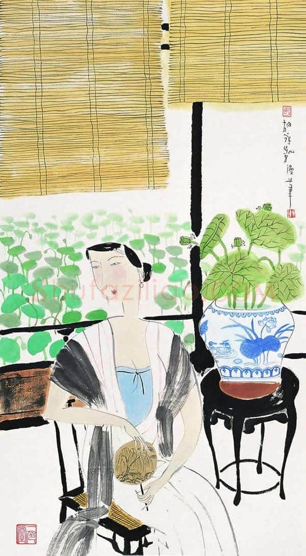 胡永凯作品欣赏-美人依旧 | 书画文摘