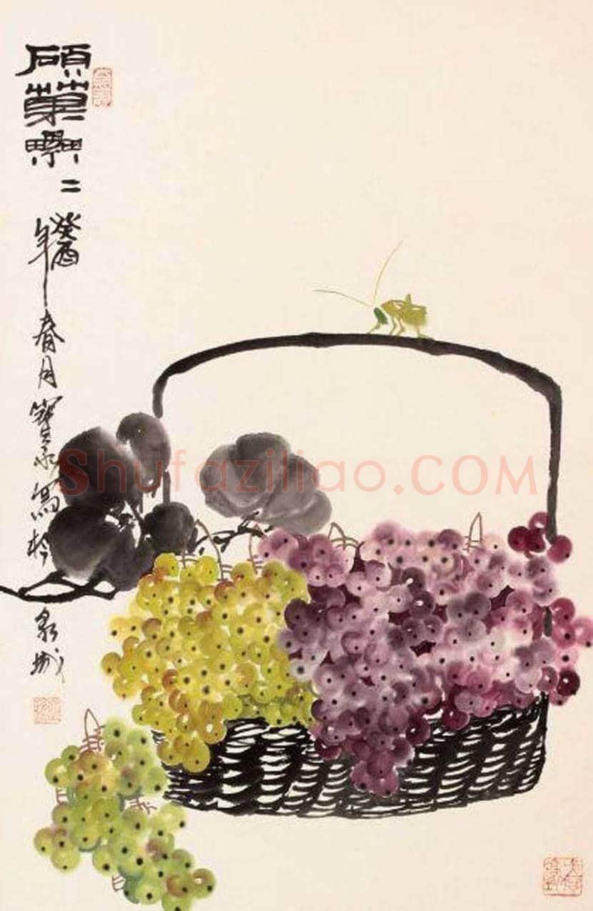 苏葆桢国画葡萄欣赏 | 书画知识