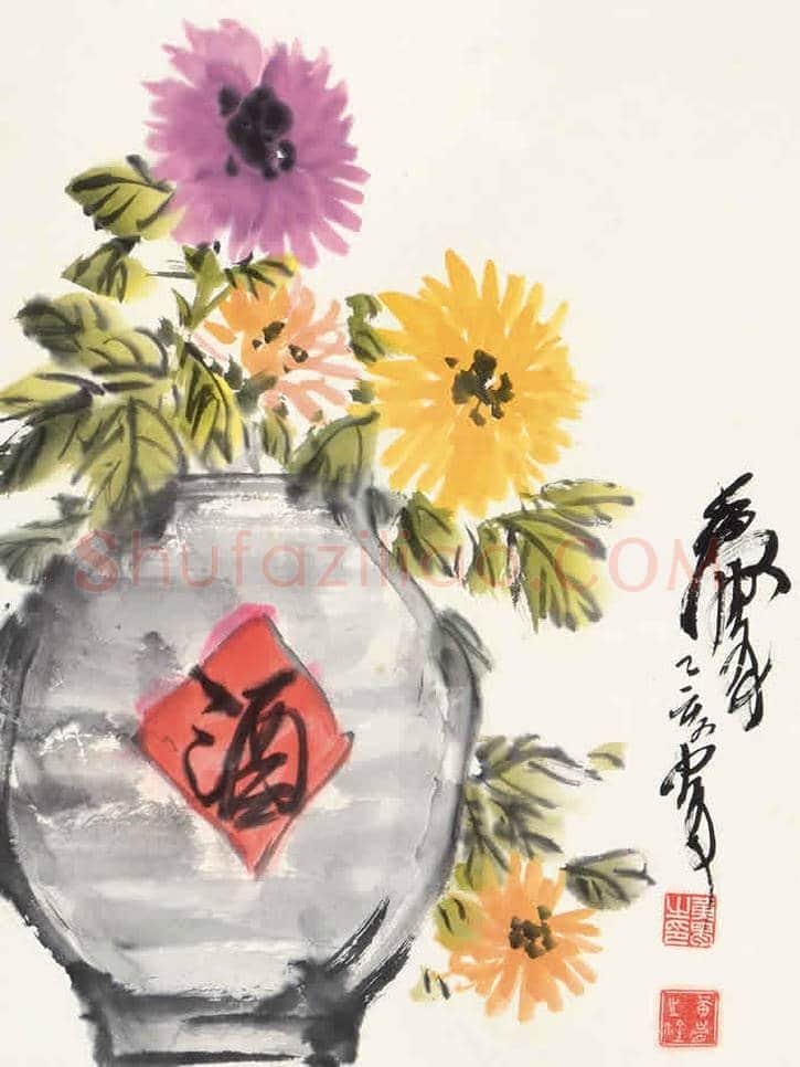 黄胄花卉作品，极少见！ | 书画文摘