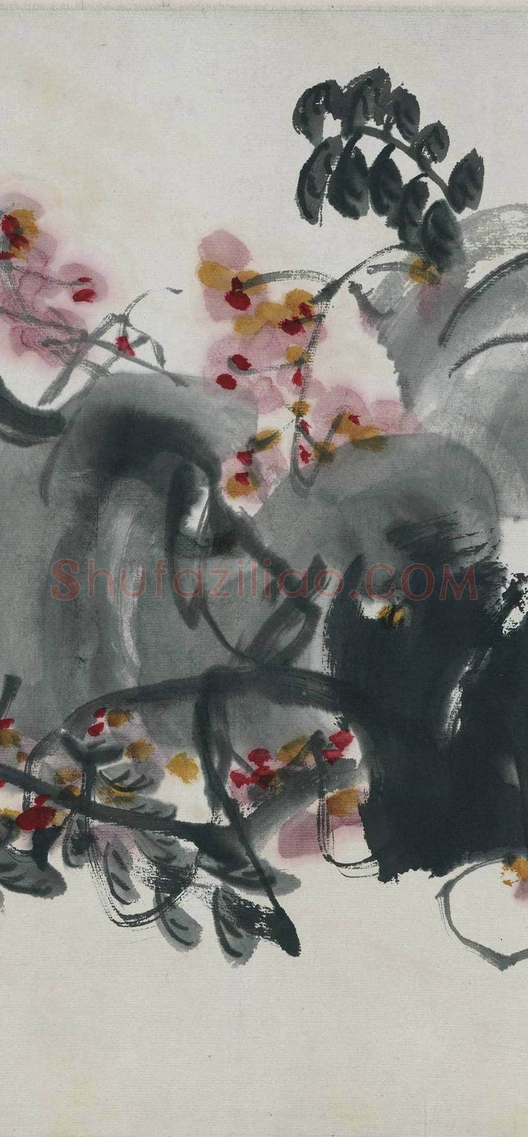 齐白石《折枝花卉长卷》 图赏 | 著名国画图片
