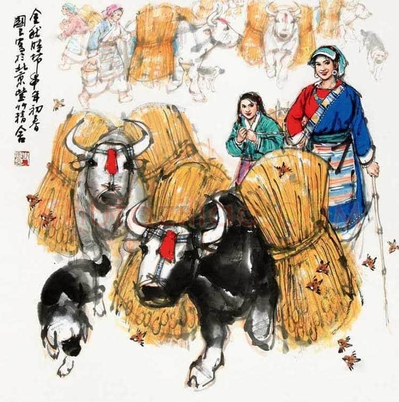画僧史国良西藏风情人物画！ | 书画常识
