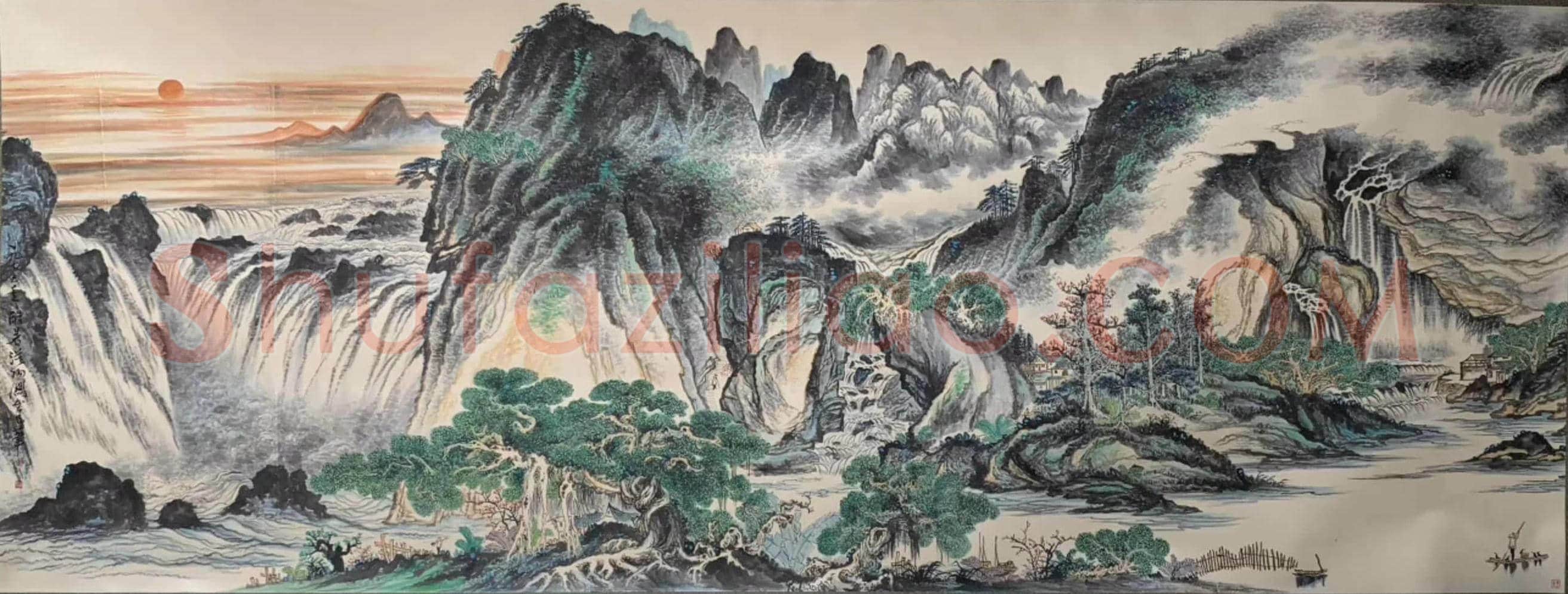 关山月至尊巨制《锦绣河山》,美术史上经典之作 | 国画图片