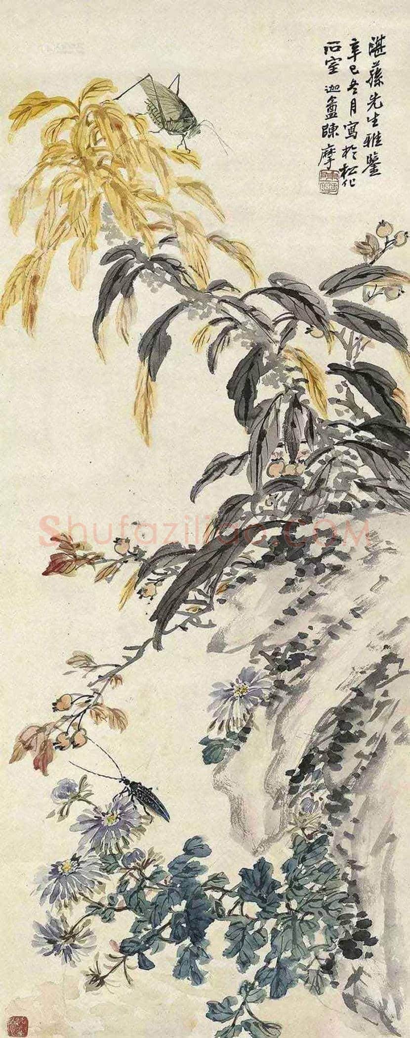 陈摩作品欣赏 | 书画资料