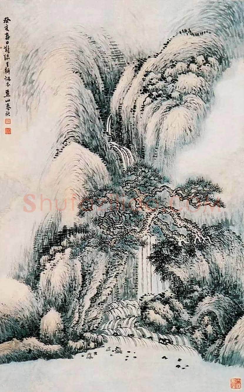 秦仲文山水画欣赏 | 书画百科