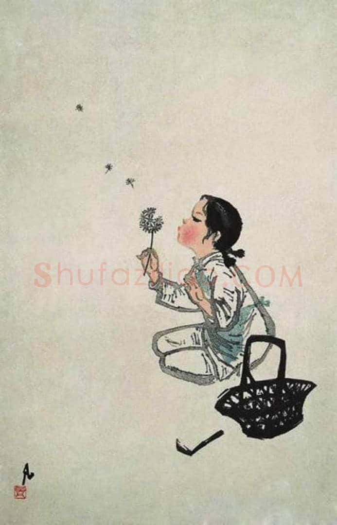 吴凡作品《蒲公英》曾是一代经典 | 书画百科