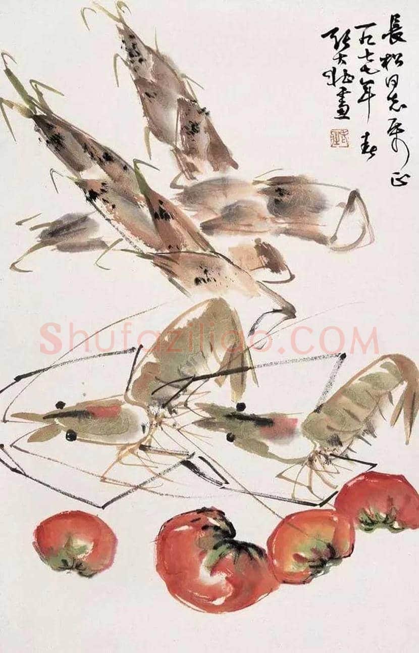 张大壮画虾作品欣赏 | 书画学堂