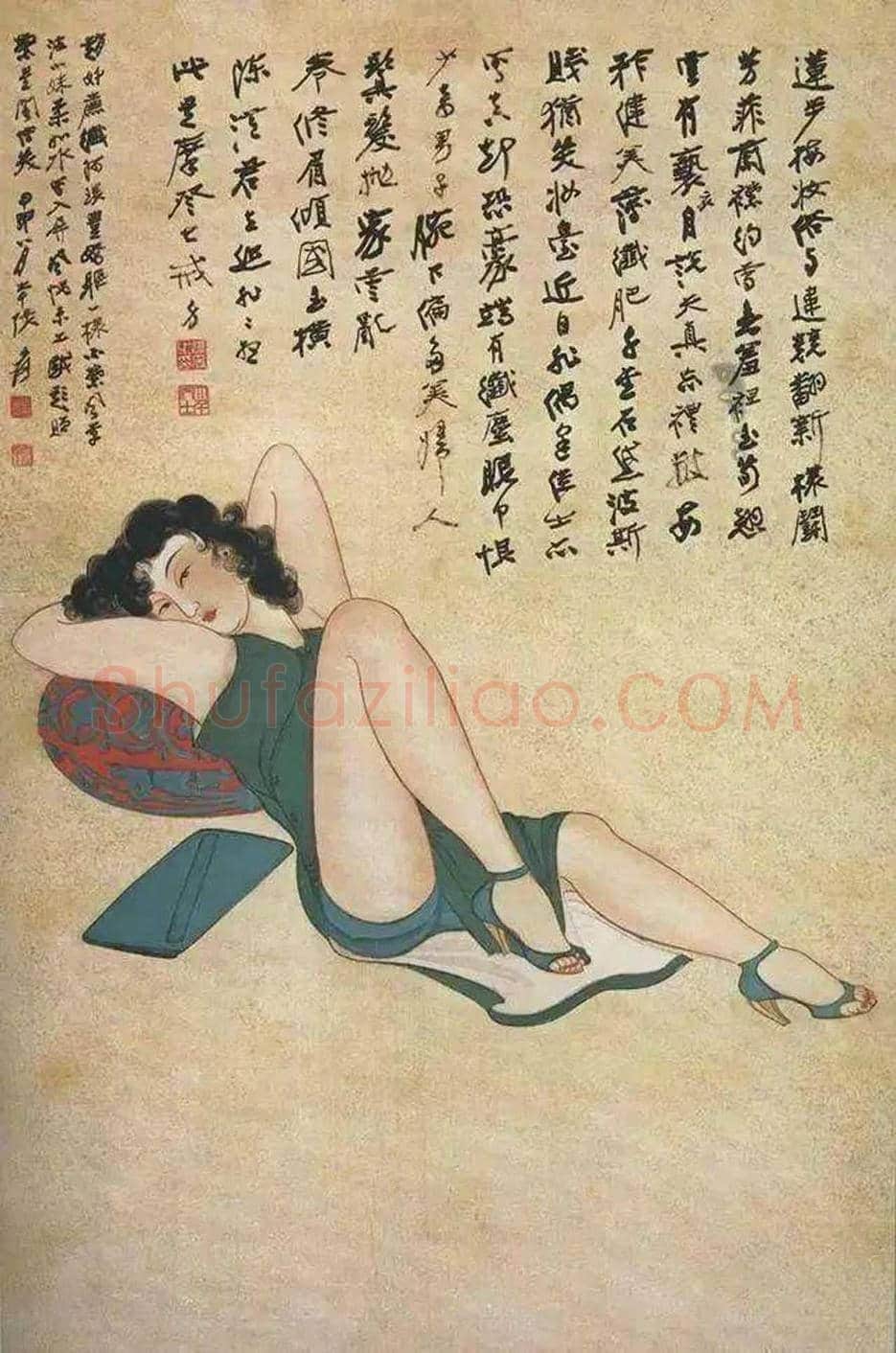 张大千《仕女册页》,铭心极品 | 国画欣赏