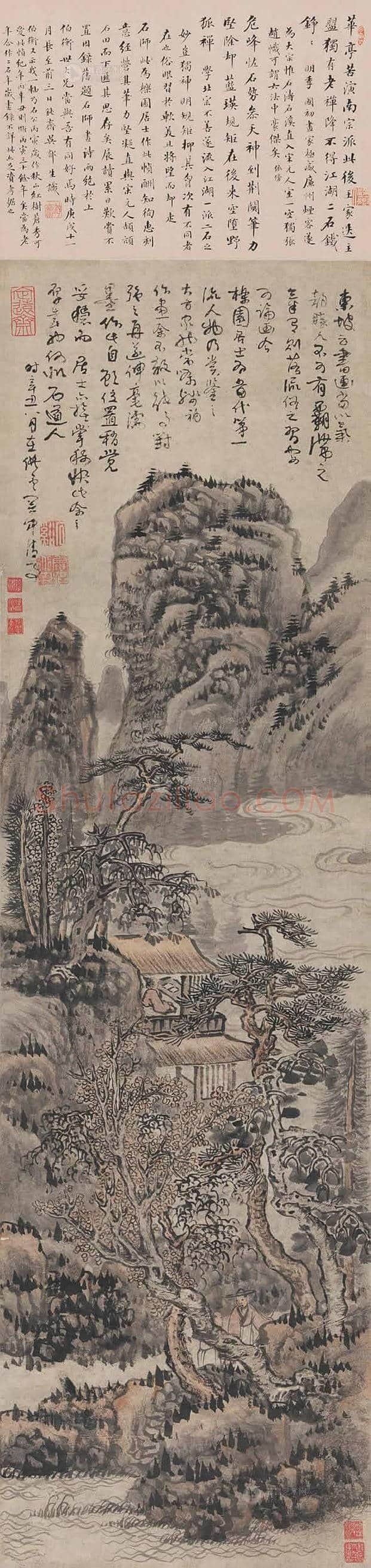 清初四僧：髡残作品拍卖价格前10幅作品 | 书画知识