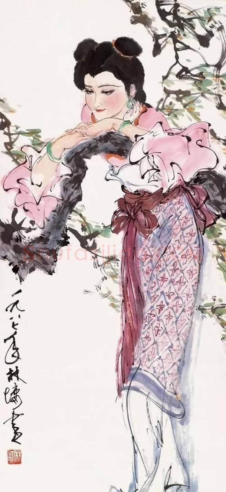 林墉精品水墨人物作品欣赏 | 书画讲解