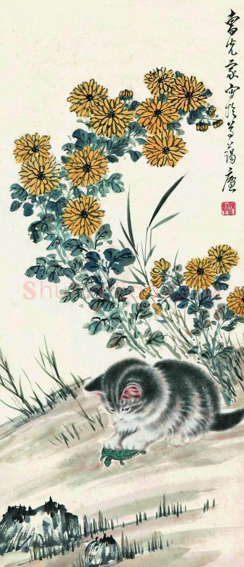 曹克家画猫作品欣赏 | 书画学堂