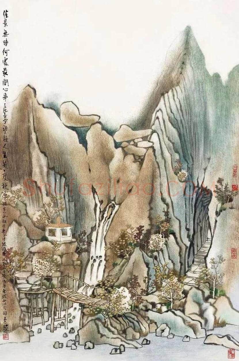方骏山水画作品欣赏 | 书画常识