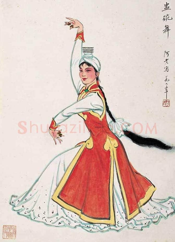 杨之光、阿老舞蹈人物画，各有千秋！ | 书画知识