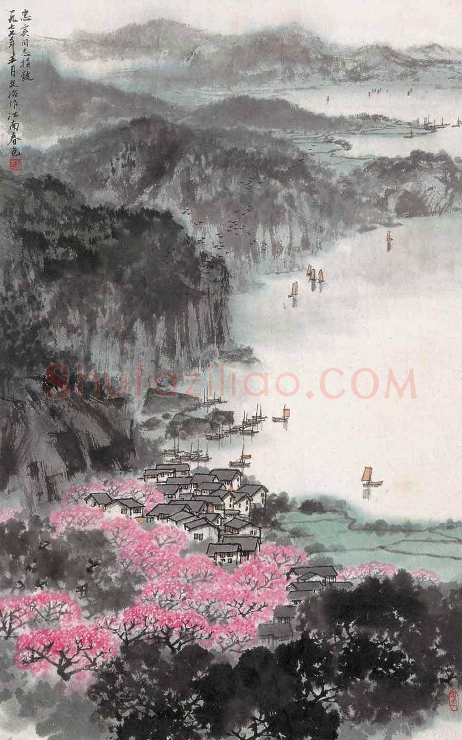 宋文治江南春色系列作品，太美了！ | 书画常识