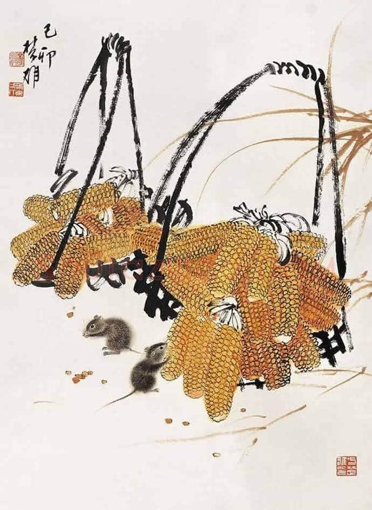 方楚雄工笔动物欣赏,很有乡土气息 | 书画资料