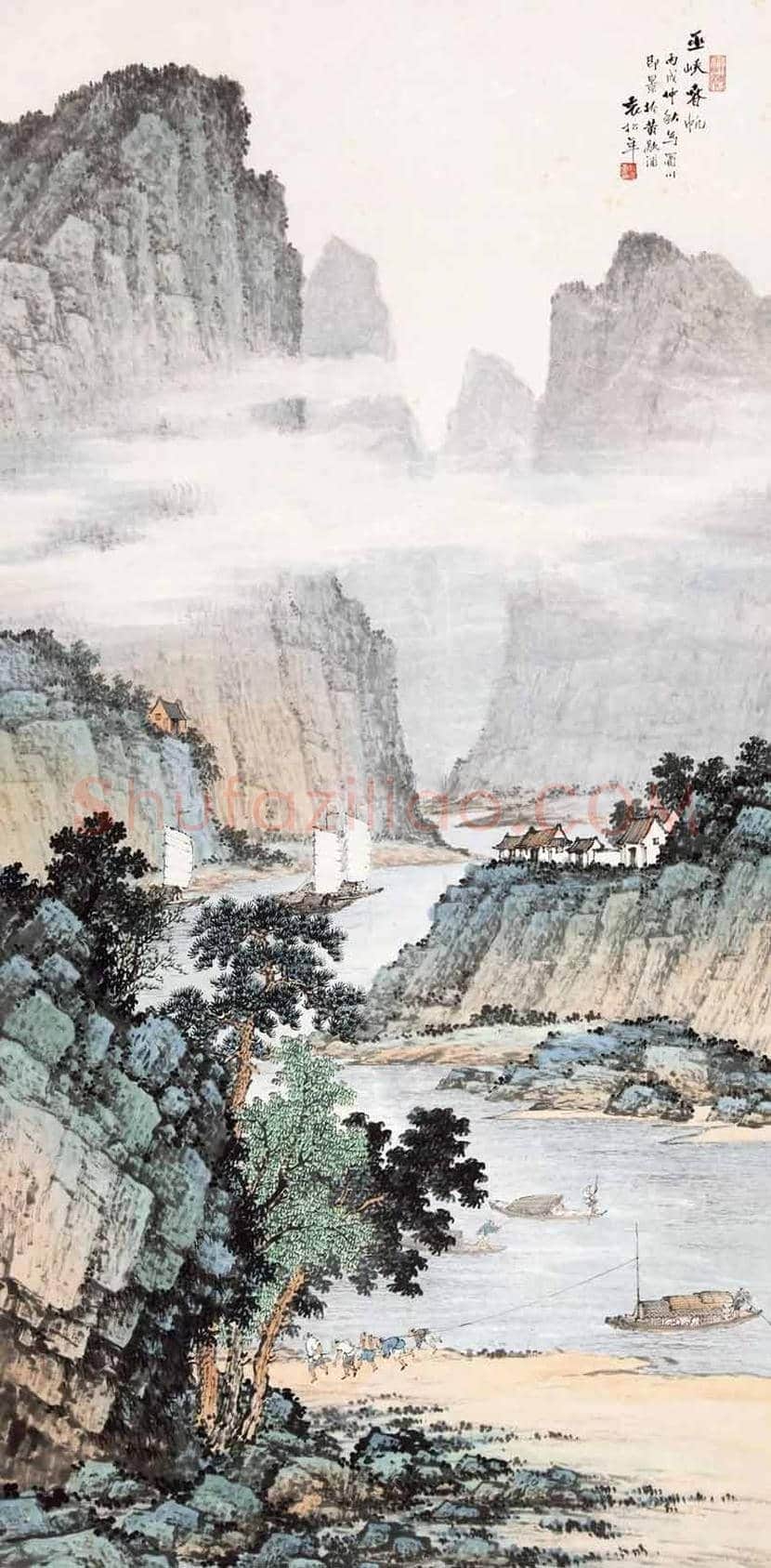 袁松年山水画作品欣赏 | 书画讲解