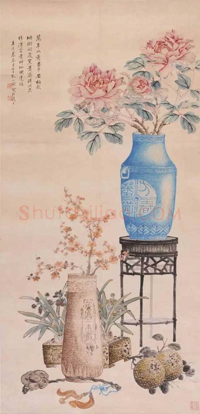 孔小瑜博古画欣赏 | 书画百科