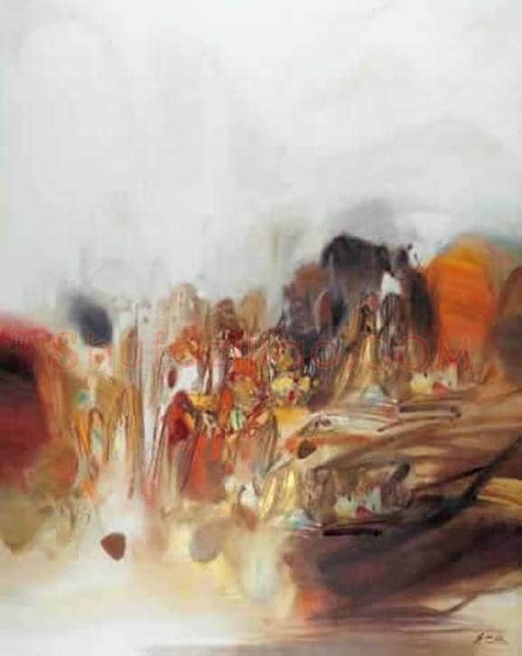 朱德群(1951-2004期间)作品欣赏 | 书画百科