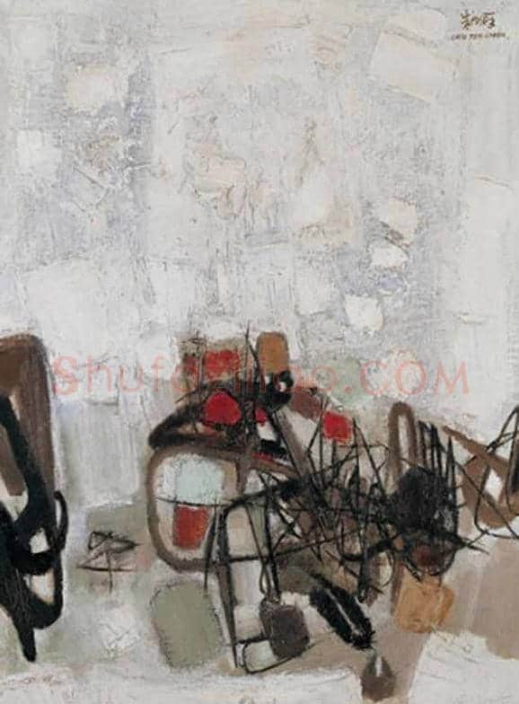 朱德群(1951-2004期间)作品欣赏 | 书画百科