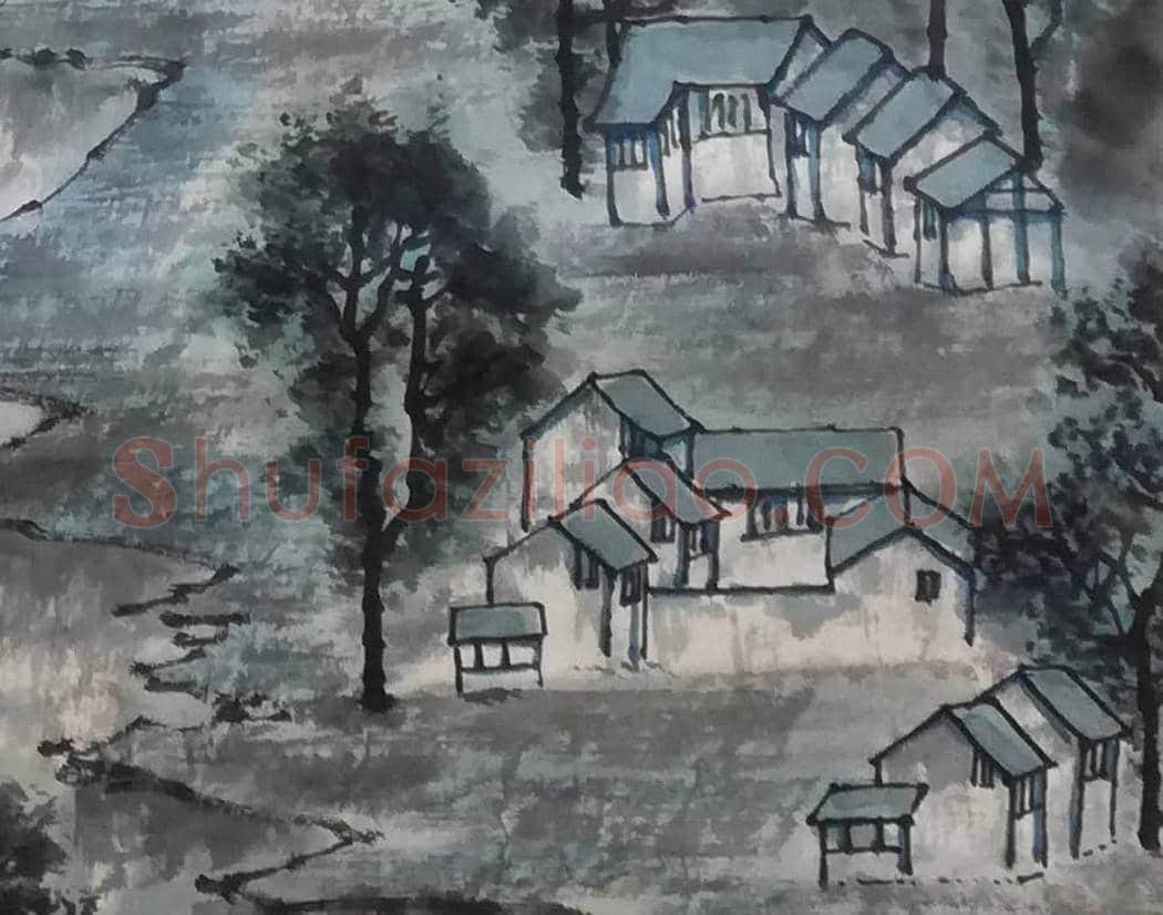 李可染作品,文革时期的青绿山水 | 国画图片