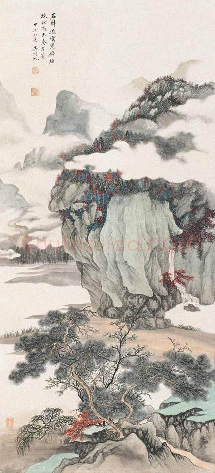 吴湖帆山水画,雅腴灵秀、清韵缜丽 | 书画文摘