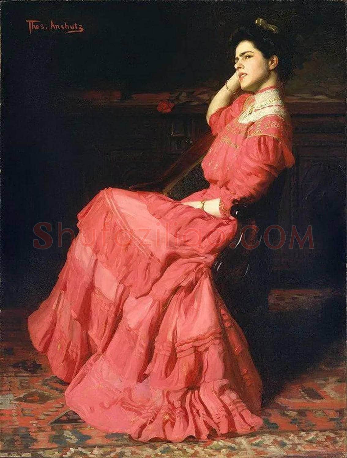 安舍茨作品《玫瑰花》欣赏 | 书画科普