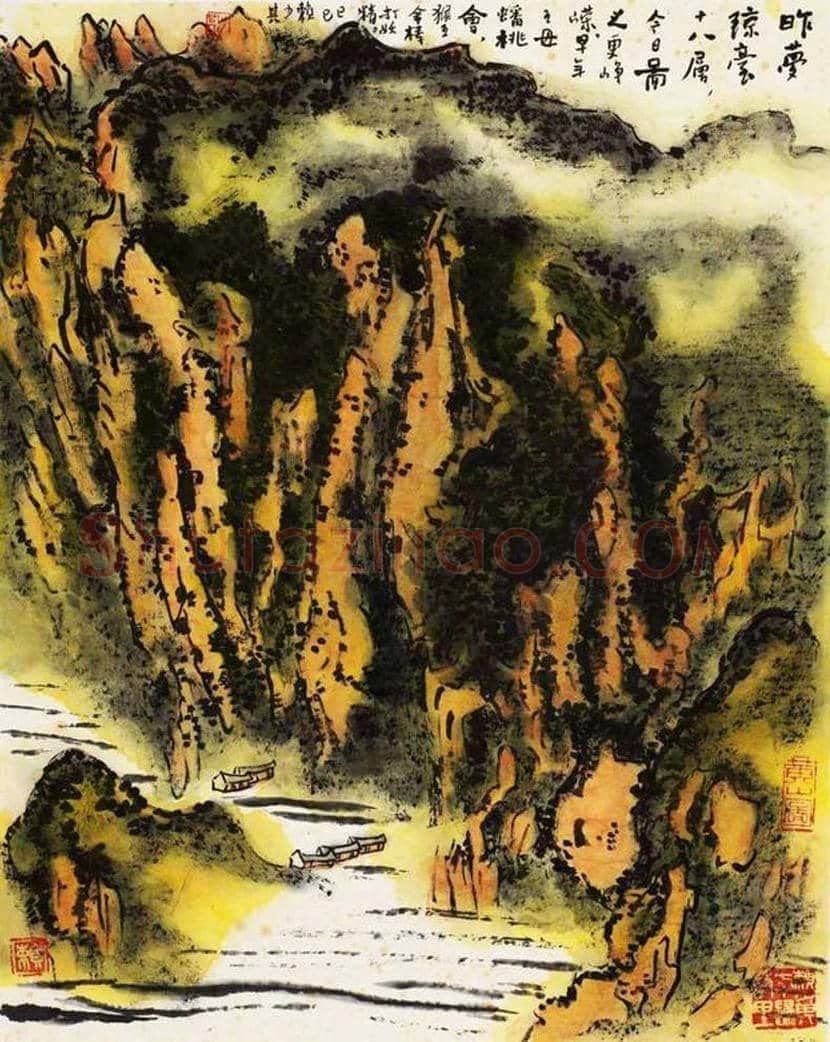 赖少其山水画作品欣赏 | 书画常识