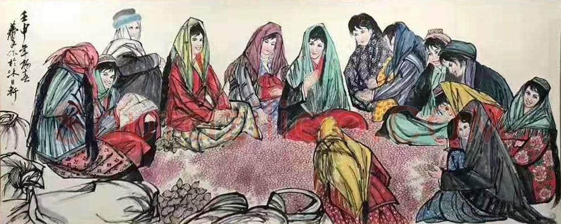 黄胄名篇巨制《选良种》,惊艳登场! | 国画赏析