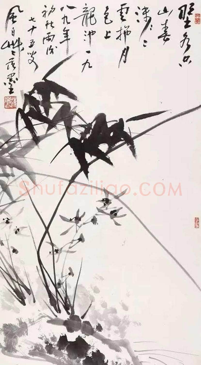 蒋风白兰竹作品欣赏 | 书画讲解