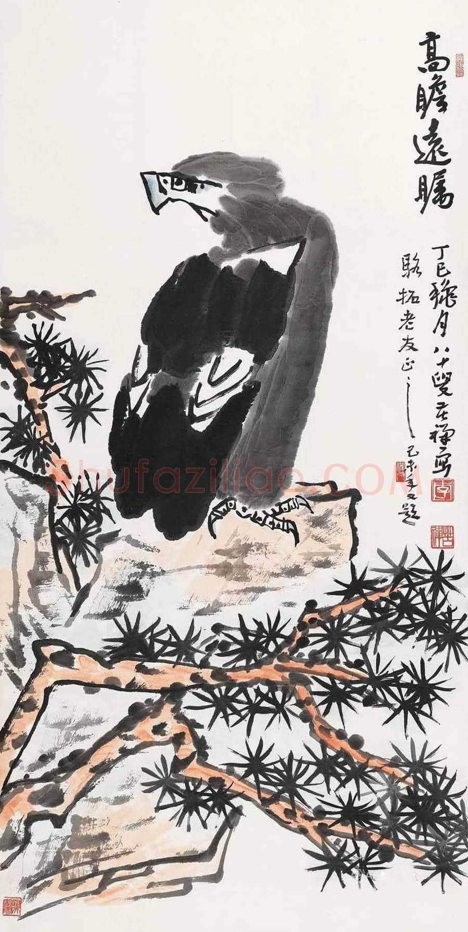 李苦禅笔下最贵的鹰都有哪些! | 书画学堂
