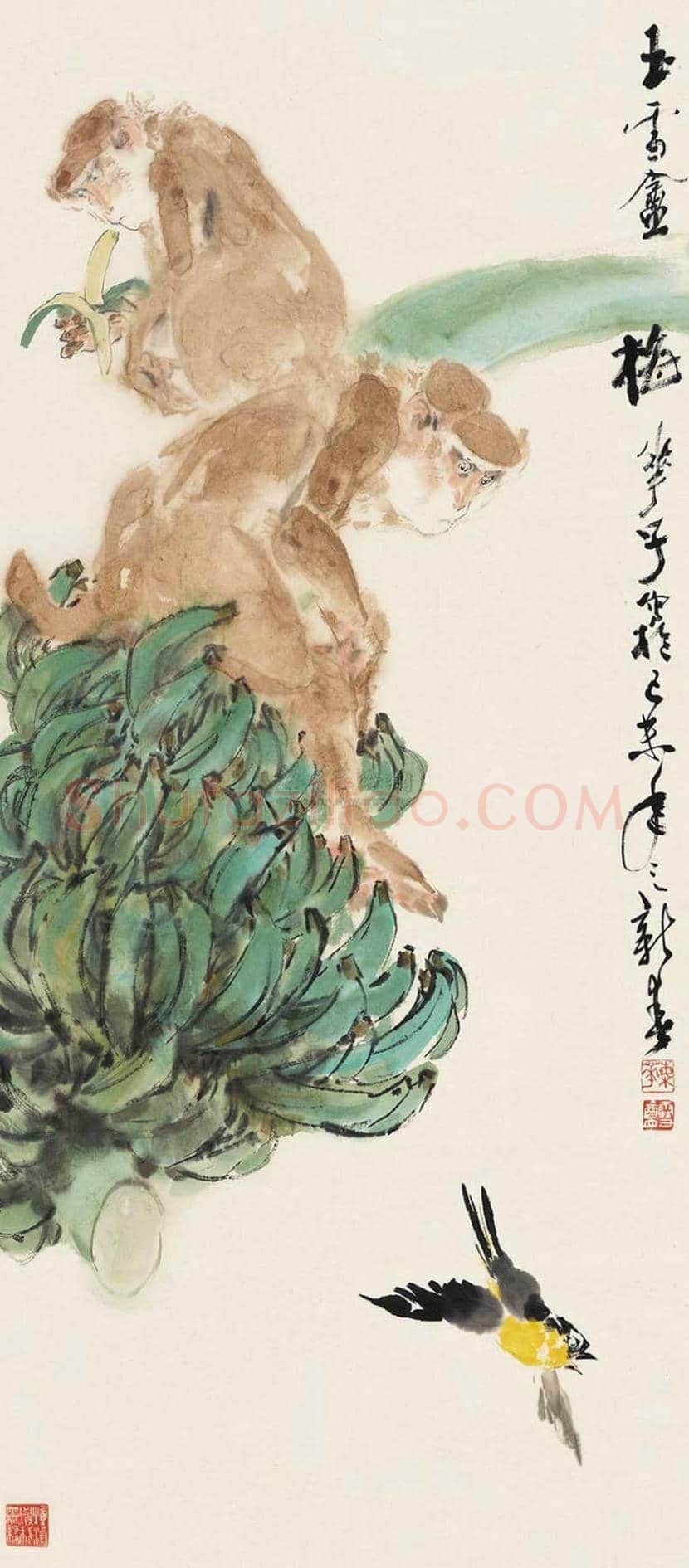 颜梅华花鸟作品欣赏 | 书画知识