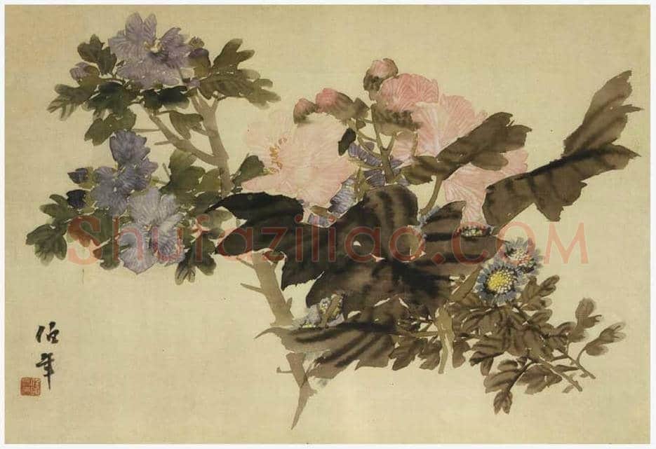 任伯年《花卉册页》欣赏 | 著名国画图片