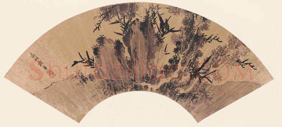 文徵明扇面画图赏《文徵明便面畫选集》 | 著名国画图片