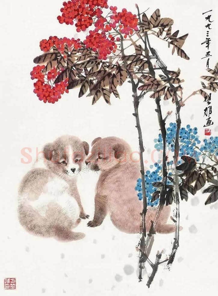 方楚雄工笔动物欣赏,很有乡土气息 | 书画资料