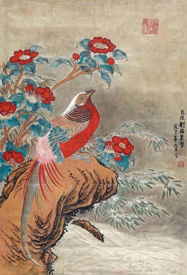 刘海粟花鸟画欣赏 | 书画资料