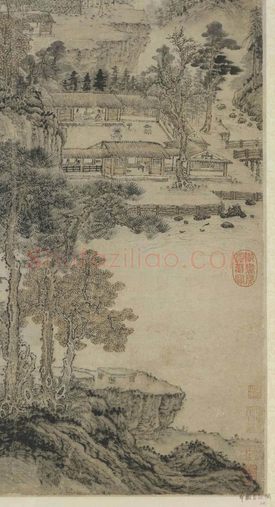 王蒙 《东山草堂图》图赏 | 书画文摘