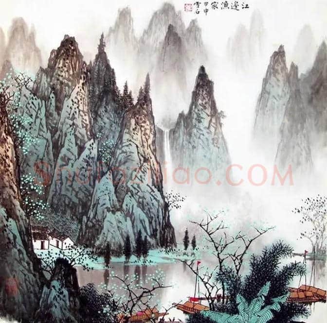 白雪石绘画作品《桂林山水》欣赏(100幅) | 书画文摘