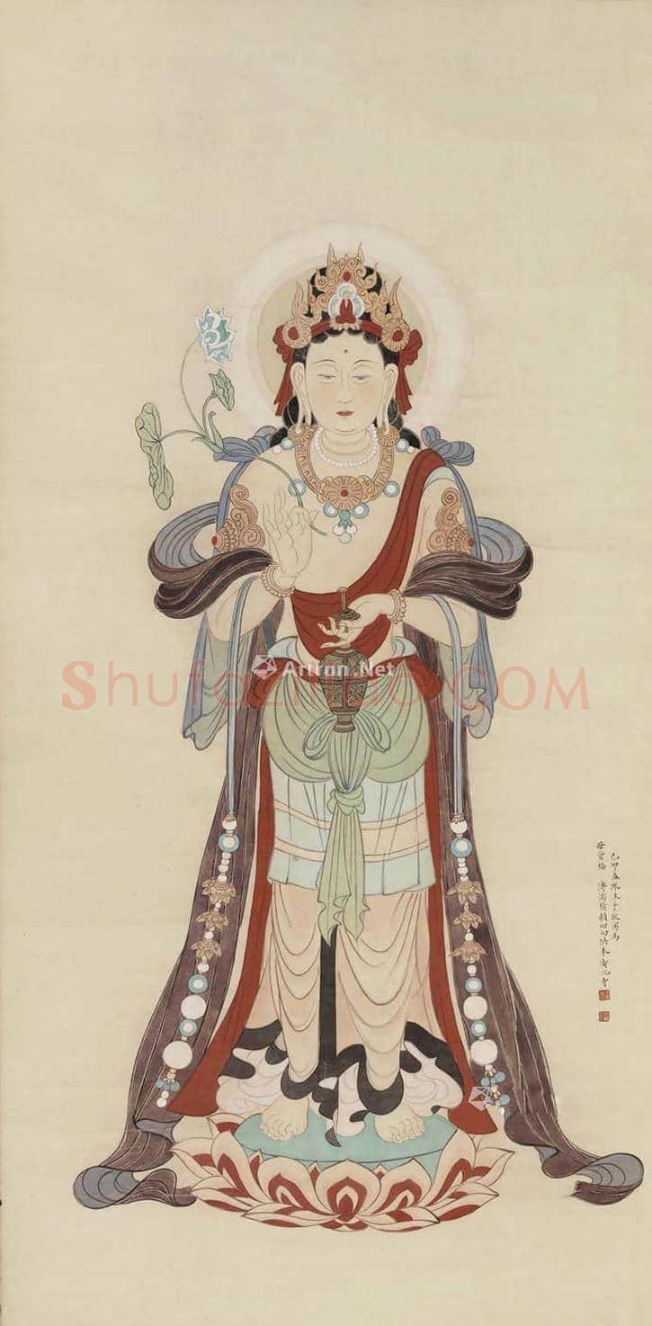 溥儒笔下的观音,亦是对母亲感情的寄托 | 书画文摘