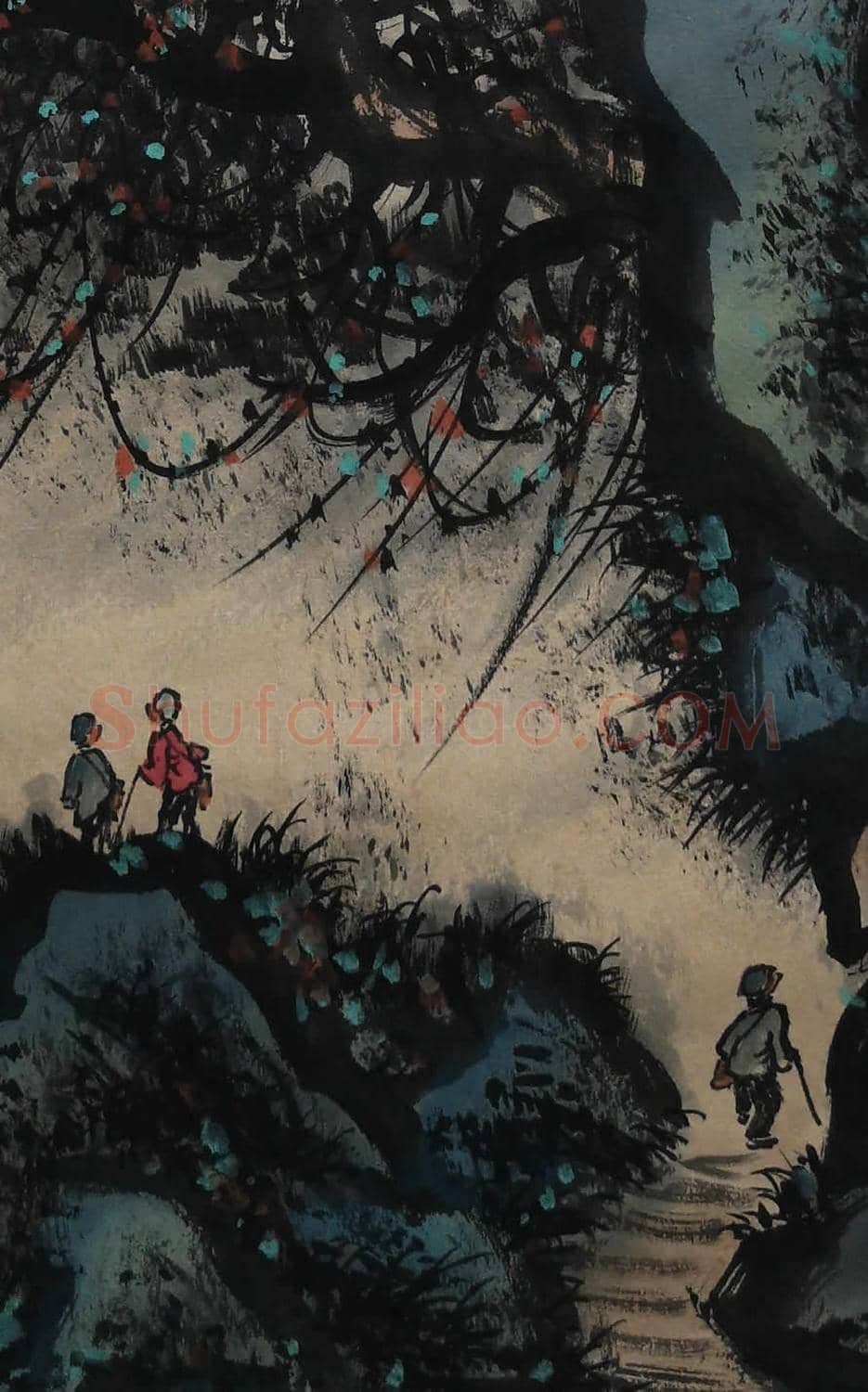 黎雄才《唐人诗意图》,典型的黎家山水! | 国画作品
